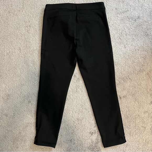 PAIGE Tereza Velvet Side Stripe Slim Pants - Picture 5 of 8